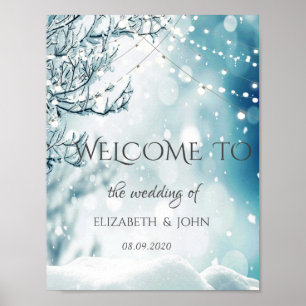 Poster Pays des merveilles d'hiver, Mariage aux guirlande