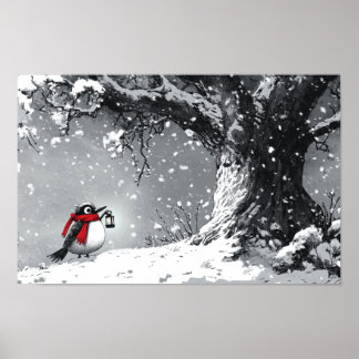 Poster pays des merveilles hivernales