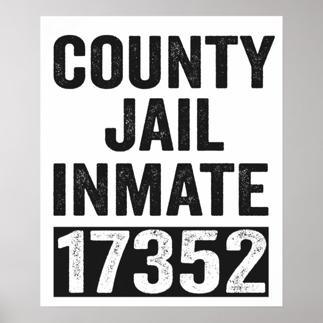 Poster Pays Prison Détenu 17352 Drôle Halloween Prison (Devant)