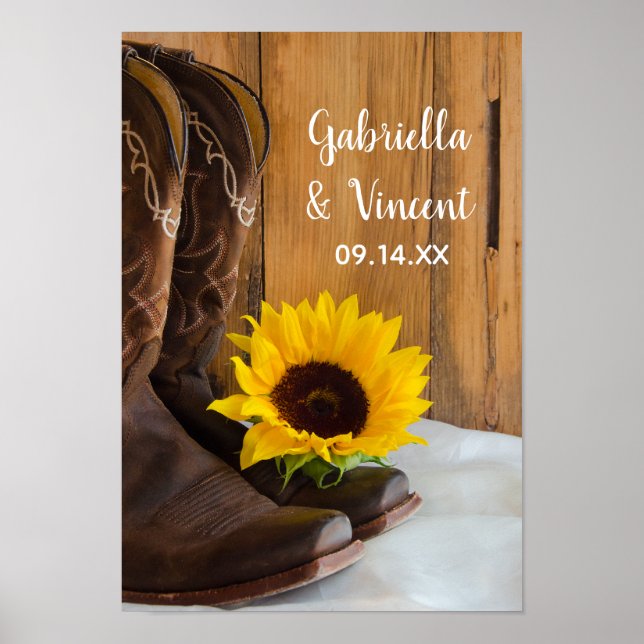 Poster Pays Sunflower Mariage Ouest (Devant)