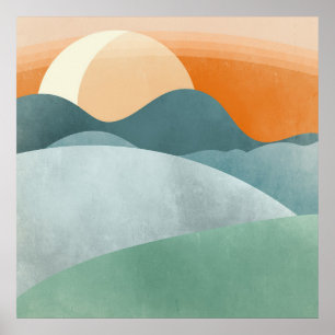 Poster Paysage 3 Dessins Boho Simple Boho Chic Aesthet