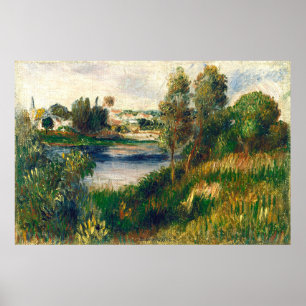 Poster Paysage à Vétheuil - Auguste Renoir Art