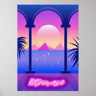 Poster Paysage Abstrait