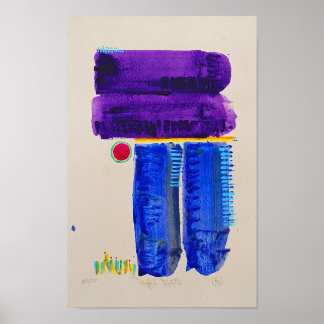 Poster Paysage Abstrait (Devant)