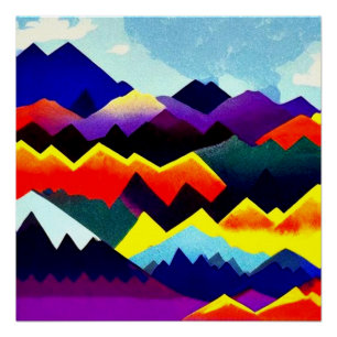 Poster Paysage abstrait 20