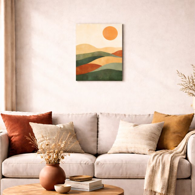Poster Paysage Abstrait Bohème Tons Terre Désert (Créateur téléchargé)