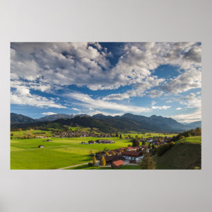 Poster Paysage alpin bavarois