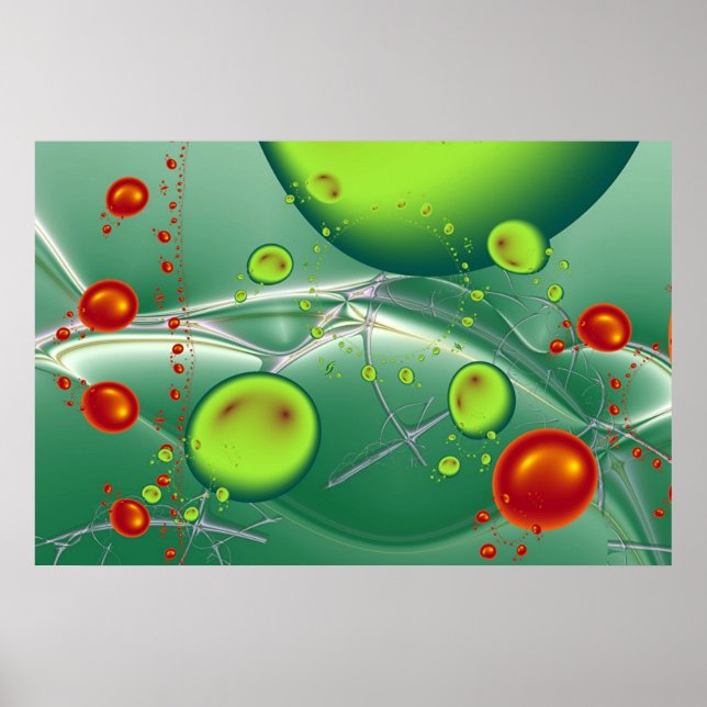 Poster Paysage aquatique. (Devant)