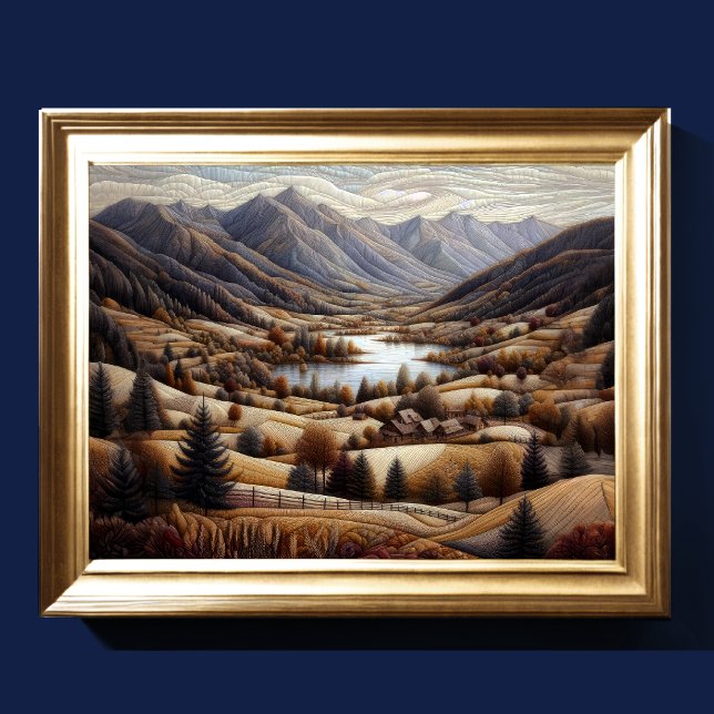 Poster Paysage artistique Abstrait VI (Créateur téléchargé)