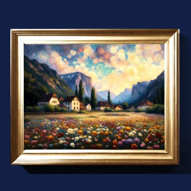 Poster Paysage artistique Abstrait VII (Créateur téléchargé)