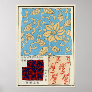 Poster Paysage artistique du pont chinois de 1880
