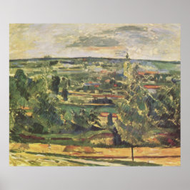 Poster Paysage au Jas-de-Bouffan - Paul Cezanne