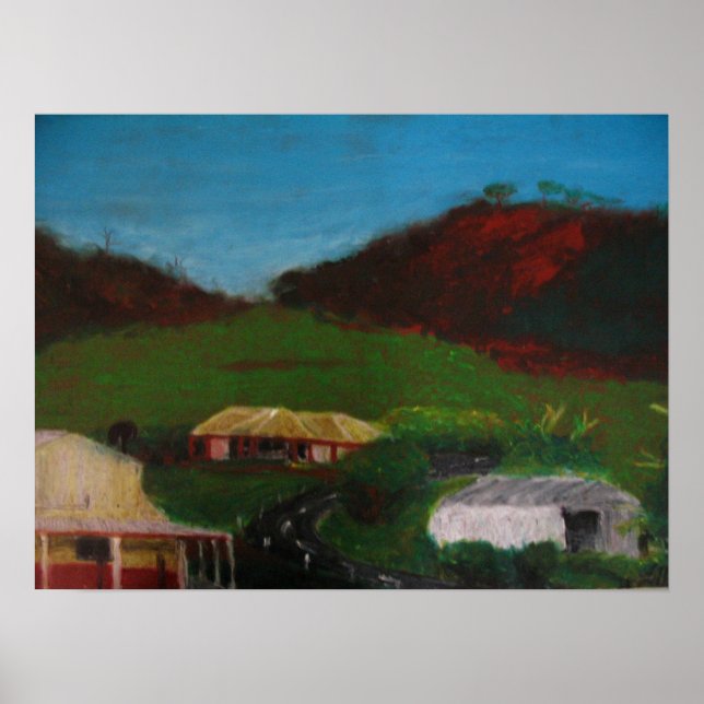 Poster Paysage australien - Vallée de Chapman, Geraldton (Devant)