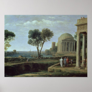 Poster Paysage avec Aeneas chez Delos, 1672