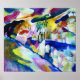 Poster Paysage avec pluie par Wassily Kandinsky (Devant)