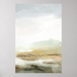 Poster Paysage Brown Abstrait Misty Vertical Wall Art
