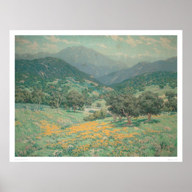 Poster Paysage californien avec Pavois (1213) (Devant)