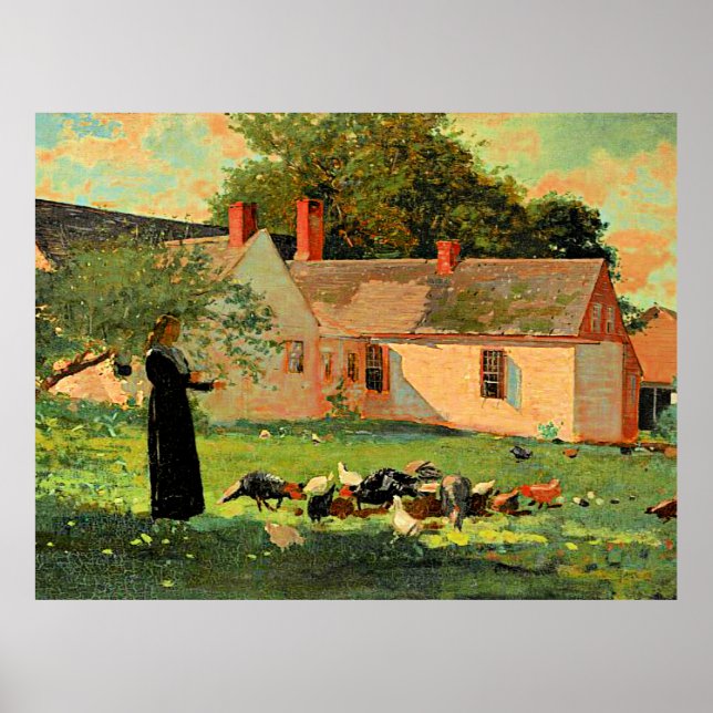 Poster Paysage, célèbre oeuvre de Winslow Homer, (Devant)