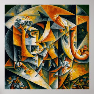 Poster paysage cubisme 2