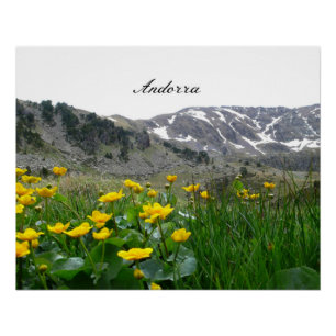Poster paysage d'Andorre