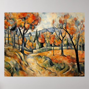 Poster Paysage d'automne