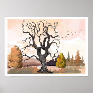 Poster Paysage d'automne