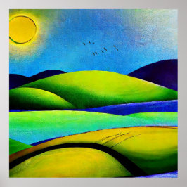 Poster Paysage de Green Hills