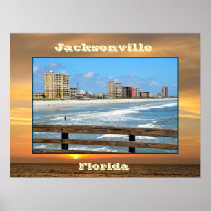Poster paysage de Jacksonville, Floride