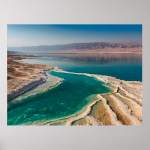 Poster paysage de la mer Morte Israël