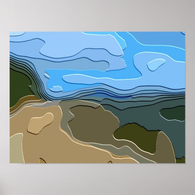 POSTER PAYSAGE DE LA MONTAGNE (Devant)