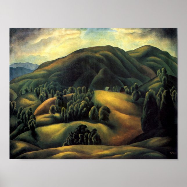 Poster Paysage de la montagne Karlo Mijic (Devant)
