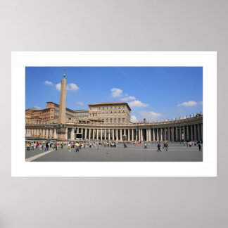 Poster Paysage de la Plaza Vatican
