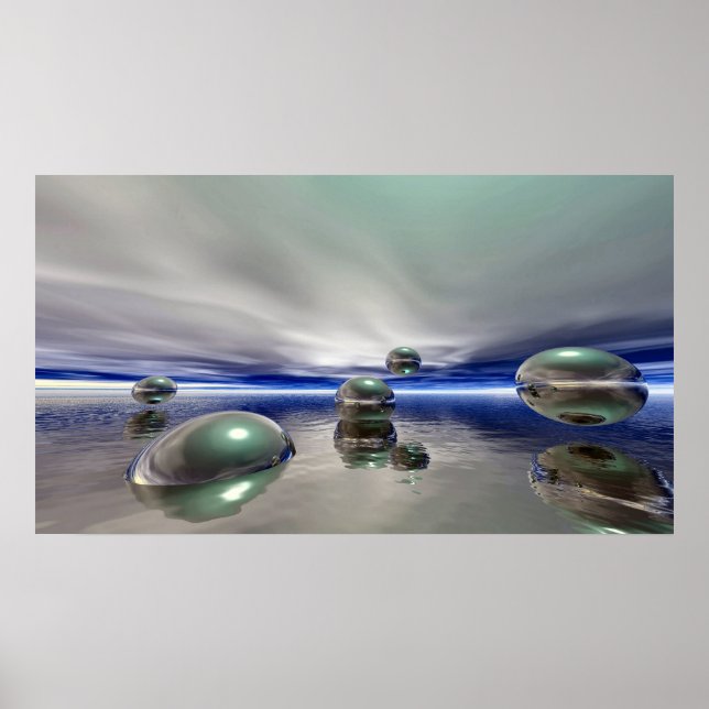 Poster Paysage de l'Imaginaire Wi-Fi Sci (Devant)