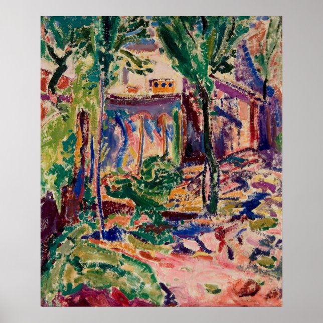 Poster Paysage de Maurer avec maison (Devant)