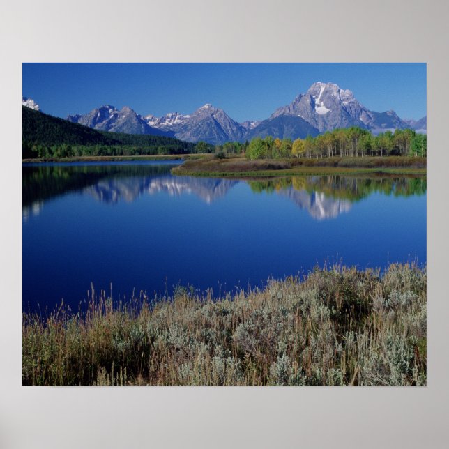 Poster Paysage de montagne - Wyoming (Devant)