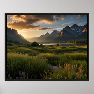 Poster Paysage de nature serein