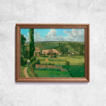Paysage de Pissarro Les Patis Célèbre Art