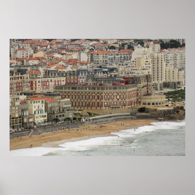Poster Paysage de plage France : l'ancienne station balné (Devant)