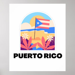 Poster Paysage de Porto Rico