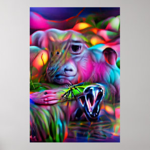 Poster Paysage de rêve vif : Agrizoophobie
