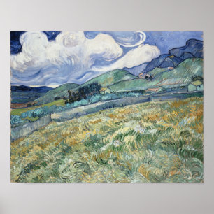 Poster Paysage de Saint-Rémy (1889) Vincent van Gogh