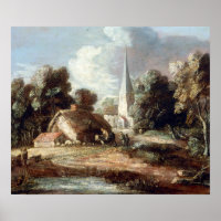 Paysage de Thomas Gainsborough avec chalet