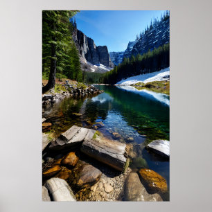 Poster Paysage des montagnes