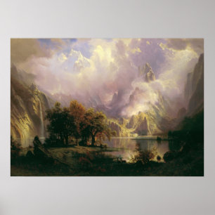 Poster Paysage des Rocheuses par Albert Bierstadt, 1870