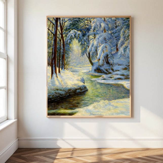 Poster Paysage d'hiver, (Créateur téléchargé)