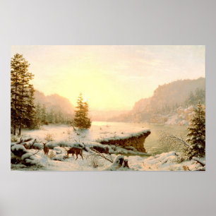 Poster Paysage d'hiver