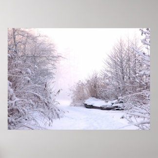 Poster Paysage d'hiver