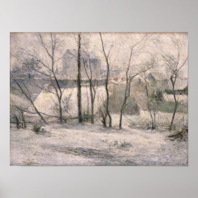 Poster Paysage d'hiver, 1879 (Devant)