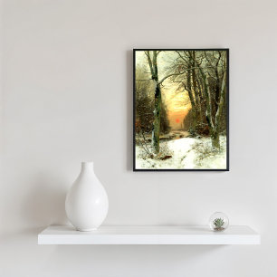 Poster Paysage d'hiver, Beaux-arts 