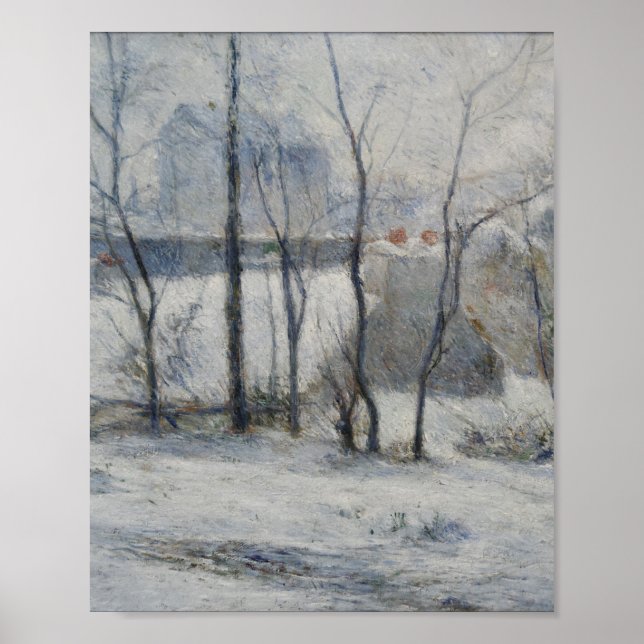 Poster Paysage d'hiver (par Paul Gaugin) (Devant)